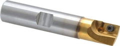 Superbee - 0.007 to 0.06 Inch Cutting Radius, 3/4 Inch Cutter Diameter, 1 Style EM15 Insert, 3/4 Inch Shank Diameter, Indexable Convex Radius Cutter - 4 Inch Overall Length - Eagle Tool & Supply