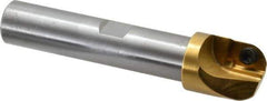 Superbee - 0.437, 1 Inch Cutter Diameter, 1 Style EM19 Insert, 3/4 Inch Shank Diameter, Indexable Convex Radius Cutter - 4.5 Inch Overall Length - Eagle Tool & Supply