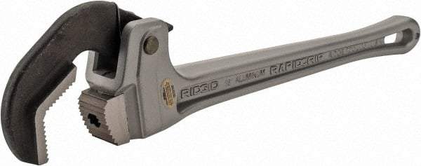 Ridgid - 18" Aluminum RapidGrip Pipe Wrench - 3" Pipe Capacity - Eagle Tool & Supply