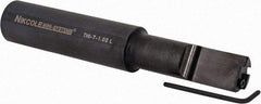 NIKCOLE MINI-SYSTEMS - Internal Thread, 1-1/4" Max Depth of Cut, 6" OAL, Left Hand Indexable Grooving Cutoff Toolholder - 1" Shank Height x 1" Shank Width, GIE Insert Style, THI Toolholder Style, Series Mini-Systems - Eagle Tool & Supply