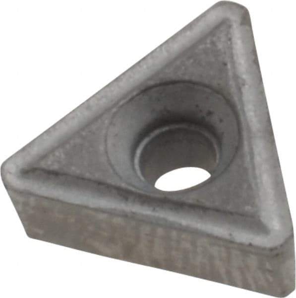 Interstate - TT222 Grade I22 Carbide Turning Insert - Uncoated, 60° Triangle, 1/4" Inscr Circle, 1/8" Thick, 1/32" Corner Radius - Eagle Tool & Supply