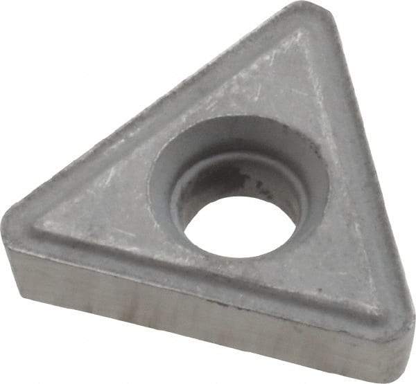 Interstate - TT323 Grade I22 Carbide Turning Insert - Uncoated, 60° Triangle, 3/8" Inscr Circle, 1/8" Thick, 3/64" Corner Radius - Eagle Tool & Supply