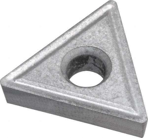 Interstate - TT432 Grade I55 Carbide Turning Insert - Uncoated, 60° Triangle, 1/2" Inscr Circle, 3/16" Thick, 1/32" Corner Radius - Eagle Tool & Supply