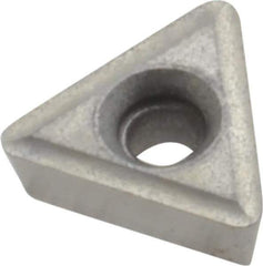 Made in USA - TT21.51 Grade I55 Carbide Turning Insert - Uncoated, 60° Triangle, 1/4" Inscr Circle, 3/32" Thick, 1/64" Corner Radius - Eagle Tool & Supply