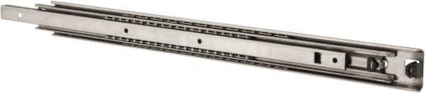 Sugatsune - 23-5/8" Slide Length, 24-7/8" Travel Length, Stainless Steel Ball Bearing Slide - 177 Lb Capacity at Full Extension - Eagle Tool & Supply