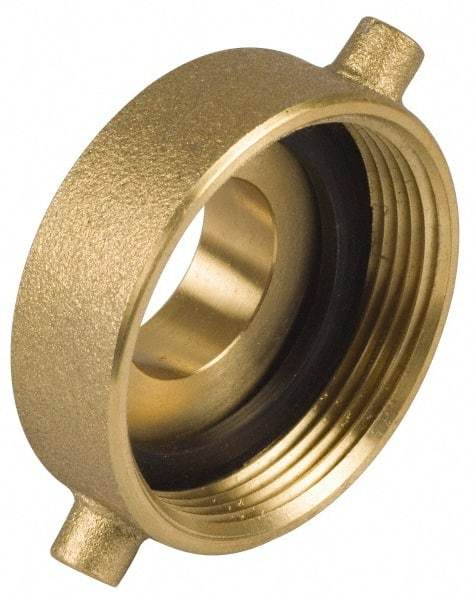 EVER-TITE Coupling Products - 2-1/2 FNST x 1-1/2 MNPS Hydrant Adapter - Brass - Eagle Tool & Supply