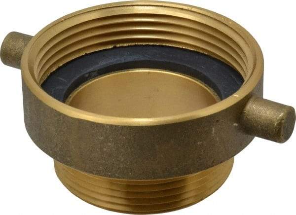 EVER-TITE Coupling Products - 3 FNST x 2-1/2 MNST Hydrant Adapter - Brass - Eagle Tool & Supply