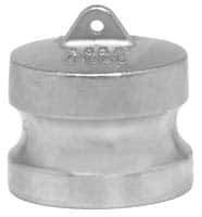 EVER-TITE Coupling Products - 4" Stainless Steel Cam & Groove Suction & Discharge Hose Dust Plug For Use with Couplers - Part DP, 100 Max psi - Eagle Tool & Supply