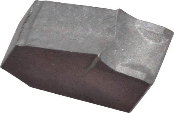 Hertel - MGTN5 HT25 Grade, 0.2" Cutting Width, Carbide Cutoff Insert - 0° Neutral Lead Angle, Uncoated - Eagle Tool & Supply