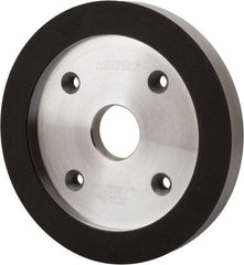 Norton - 6" Diam, 1-1/4" Hole Size, 3/4" Overall Thickness, 220 Grit, Type 6 Tool & Cutter Grinding Wheel - Very Fine Grade, Diamond, R Hardness, Resinoid Bond - Eagle Tool & Supply