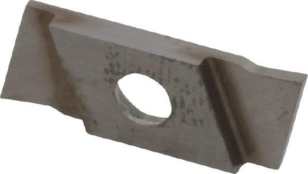 NIKCOLE MINI-SYSTEMS - GIE1 0.039" Cutting Width, Carbide Cutoff Insert - 0° Neutral Lead Angle, TiN Coated - Eagle Tool & Supply