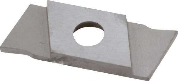 NIKCOLE MINI-SYSTEMS - GIE1 0.0394" Cutting Width, Carbide Cutoff Insert - 7° Right Hand Lead Angle, TiN Coated - Eagle Tool & Supply
