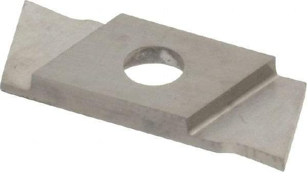 NIKCOLE MINI-SYSTEMS - GIE1 0.0394" Cutting Width, Carbide Cutoff Insert - 0° Neutral Lead Angle, TiN Coated - Eagle Tool & Supply