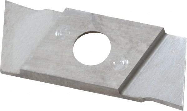 NIKCOLE MINI-SYSTEMS - GIE1 0.0394" Cutting Width, Carbide Cutoff Insert - 0° Neutral Lead Angle, TiN Coated - Eagle Tool & Supply
