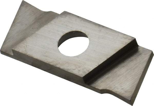NIKCOLE MINI-SYSTEMS - GIE1 0.0394" Cutting Width, Carbide Cutoff Insert - 7° Right Hand Lead Angle, TiN Coated - Eagle Tool & Supply