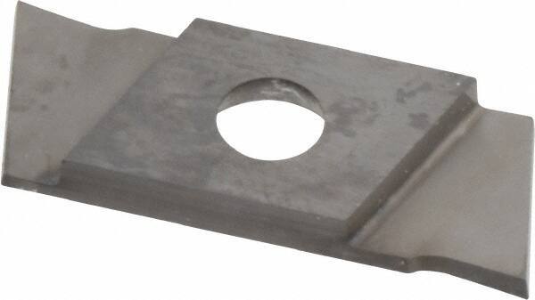 NIKCOLE MINI-SYSTEMS - GIE1 0.0394" Cutting Width, Carbide Cutoff Insert - 7° Right Hand Lead Angle, TiN Coated - Eagle Tool & Supply