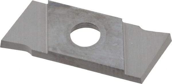 NIKCOLE MINI-SYSTEMS - GIE1.5 0.0591" Cutting Width, Carbide Cutoff Insert - 7° Left Hand Lead Angle, TiN Coated - Eagle Tool & Supply
