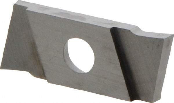 NIKCOLE MINI-SYSTEMS - GIE1.5 0.0591" Cutting Width, Carbide Cutoff Insert - 7° Left Hand Lead Angle, TiN Coated - Eagle Tool & Supply