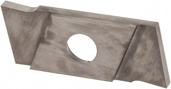NIKCOLE MINI-SYSTEMS - GIE1.5 0.0591" Cutting Width, Carbide Cutoff Insert - 0° Neutral Lead Angle, TiN Coated - Eagle Tool & Supply