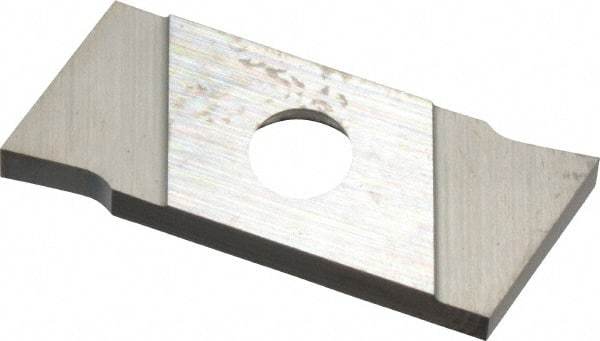 NIKCOLE MINI-SYSTEMS - GIE2 0.0787" Cutting Width, Carbide Cutoff Insert - 0° Neutral Lead Angle, TiN Coated - Eagle Tool & Supply