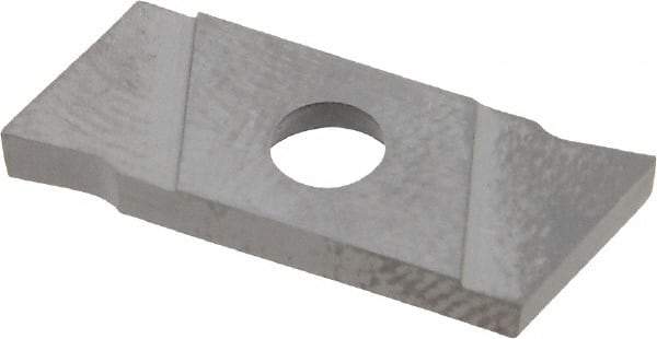 NIKCOLE MINI-SYSTEMS - GIE2 0.0787" Cutting Width, Carbide Cutoff Insert - 7° Right Hand Lead Angle, TiN Coated - Eagle Tool & Supply