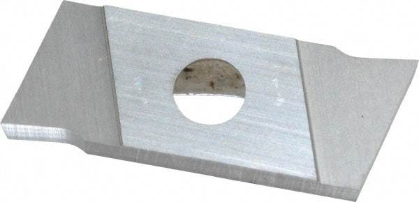 NIKCOLE MINI-SYSTEMS - GIE2 0.0787" Cutting Width, Carbide Cutoff Insert - 7° Right Hand Lead Angle, TiN Coated - Eagle Tool & Supply
