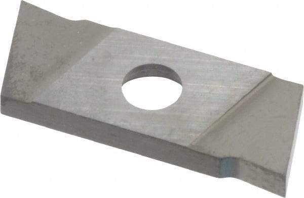 NIKCOLE MINI-SYSTEMS - GIE2 0.0787" Cutting Width, Carbide Cutoff Insert - 0° Neutral Lead Angle, TiN Coated - Eagle Tool & Supply