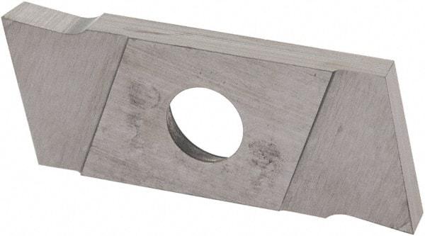 NIKCOLE MINI-SYSTEMS - GIE2 0.0787" Cutting Width, Carbide Cutoff Insert - 7° Left Hand Lead Angle, TiN Coated - Eagle Tool & Supply