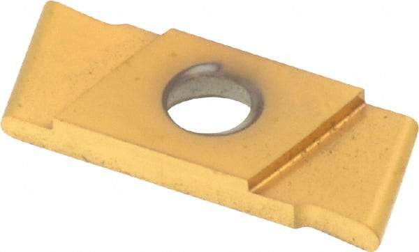 NIKCOLE MINI-SYSTEMS - GIE 1.5mm Cutting Width Carbide Grooving Insert - 6mm Max Depth of Cut, Left Hand, 0.75mm Corner Radius, TiN Finish - Eagle Tool & Supply