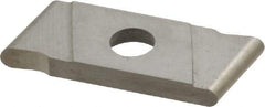 NIKCOLE MINI-SYSTEMS - GIE 2mm Cutting Width Carbide Grooving Insert - 6mm Max Depth of Cut, Right Hand, 1mm Corner Radius - Eagle Tool & Supply