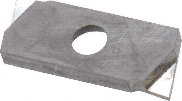 NIKCOLE MINI-SYSTEMS - GIE 0.7mm Cutting Width Carbide Grooving Insert - 2.54mm Max Depth of Cut, Left Hand - Eagle Tool & Supply