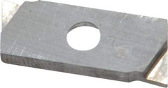 NIKCOLE MINI-SYSTEMS - GIE 0.9mm Cutting Width Carbide Grooving Insert - 2.54mm Max Depth of Cut, Left Hand - Eagle Tool & Supply