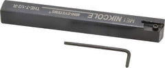 NIKCOLE MINI-SYSTEMS - External Thread, 4-1/2" OAL, Right Hand Indexable Grooving Cutoff Toolholder - 1/2" Shank Height x 1/2" Shank Width, GIE Insert Style, THE Toolholder Style, Series Mini-Systems - Eagle Tool & Supply