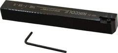 NIKCOLE MINI-SYSTEMS - External Thread, 5" OAL, Right Hand Indexable Grooving Cutoff Toolholder - 5/8" Shank Height x 5/8" Shank Width, GIE Insert Style, THE Toolholder Style, Series Mini-Systems - Eagle Tool & Supply