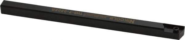 NIKCOLE MINI-SYSTEMS - External Thread, 140mm OAL, Right Hand Indexable Grooving Cutoff Toolholder - 8mm Shank Height x 8mm Shank Width, GIE Insert Style, THS Toolholder Style, Series Mini-Systems - Eagle Tool & Supply