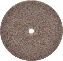 3M - 3" Diam, 1/8" Face Width, 1/4" Center Hole, Medium Grade, Aluminum Oxide Deburring Wheel - Unitized, Hard Density 8 Grade, 18,100 RPM - Eagle Tool & Supply