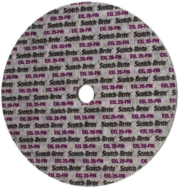 3M - 12" Diam, 1/2" Face Width, 1-1/4" Center Hole, Fine Grade, Silicon Carbide Deburring Wheel - Unitized, Soft Density 2 Grade, 2,600 RPM - Eagle Tool & Supply