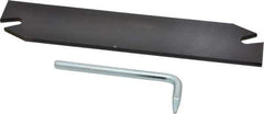 Hertel - 1-1/4" Blade Height, 1/8" Blade Width, 5.9" OAL, Right Hand Cut, Single End Indexable Cut-Off Blade - MGIH Blade - Eagle Tool & Supply