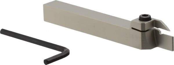 Iscar - HELI, External, Right Hand, 3 to 3.18mm Groove Width, Indexable Grooving Tool Holder - GRIP 3.., HGN 30.. Insert Compatibility, 16mm Shank Height, 16mm Shank Width, 140mm OAL - Eagle Tool & Supply