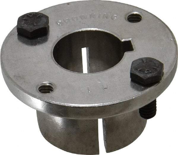Browning - 1" Bore, 1/4" Wide Keyway, 1/8" Deep Keyway, H Sprocket Bushing - 1.57 to 1-5/8" Outside Diam, For Use with Split Taper Sprockets & Sheaves - Eagle Tool & Supply