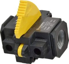 Norgren - 1/2" NPT Lockout Valve - 8.1 CV Rate, 243 CFM, 250 Max psi, Slide Actuator - Eagle Tool & Supply