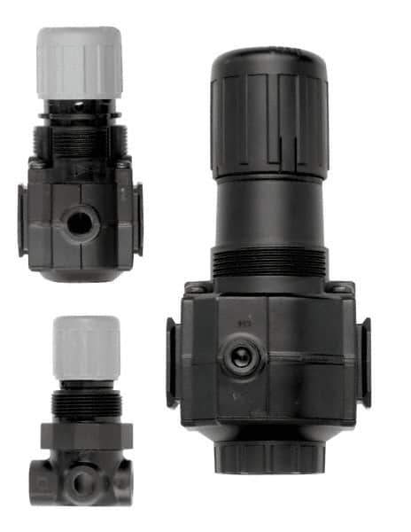 Norgren - 1/2" NPT Relief Valve - 3.09 CV Rate, 93 CFM, 250 Max psi, Knob Adjustment Actuator - Eagle Tool & Supply