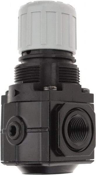 Norgren - 3/8" NPT Relief Valve - 1.6 CV Rate, 48 CFM, 150 Max psi, Knob Adjustment Actuator - Eagle Tool & Supply