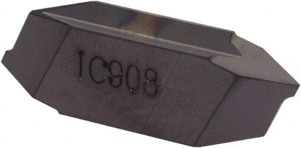 Iscar - TIP4 MT Grade IC908, External Partial Profile 60° Threading Insert - 1.25mm & 20 TPI Ext Pitch, TiAlN Finish, Carbide - Eagle Tool & Supply