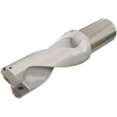 Iscar - 78mm Max Drill Depth, 2xD, 39mm Diam, Indexable Insert Drill - 2 Inserts, 32mm Shank Diam, Whistle Notch Shank - Eagle Tool & Supply