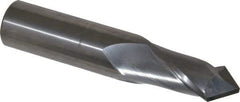 Melin Tool - 20mm Diam, 38mm LOC, 2 Flute, 90° Point Angle, Solid Carbide Drill Mill - Uncoated, 4" OAL, 20mm Shank Diam - Eagle Tool & Supply