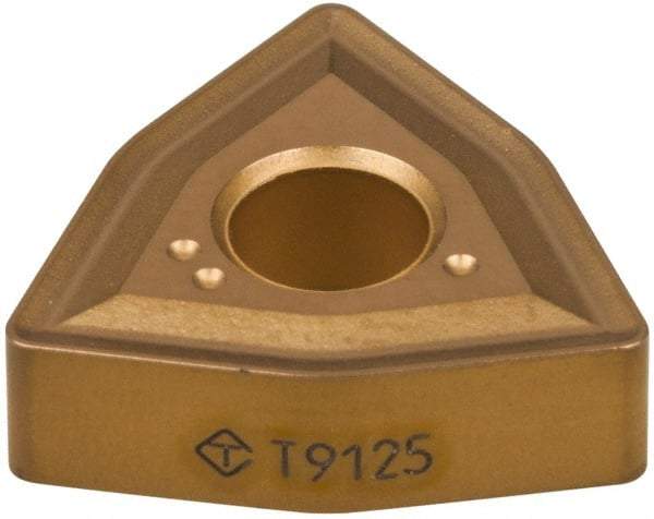 Tungaloy - WNMA432 Grade T5105 Carbide Turning Insert - TiCN/Al2O3 Finish, 80° Trigon, 1/2" Inscr Circle, 3/16" Thick, 1/32" Corner Radius - Eagle Tool & Supply