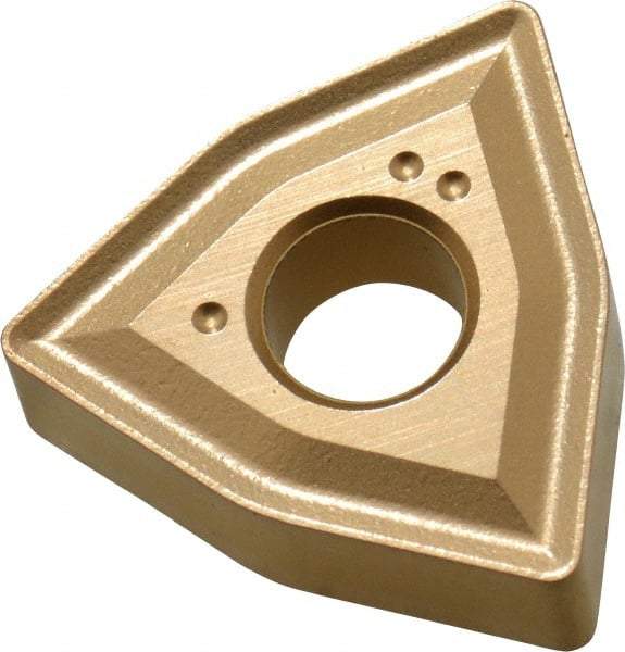 Tungaloy - WNMG432 Grade T9125 Carbide Turning Insert - TiCN/Al2O3 Finish, 80° Trigon, 1/2" Inscr Circle, 3/16" Thick, 1/32" Corner Radius - Eagle Tool & Supply