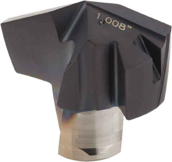 Iscar - Series ICP, 1.008" Diam Grade IC908 140° Replaceable Drill Tip - Carbide, TiAlN Finish, 25 Seat Size, Through Coolant - Eagle Tool & Supply