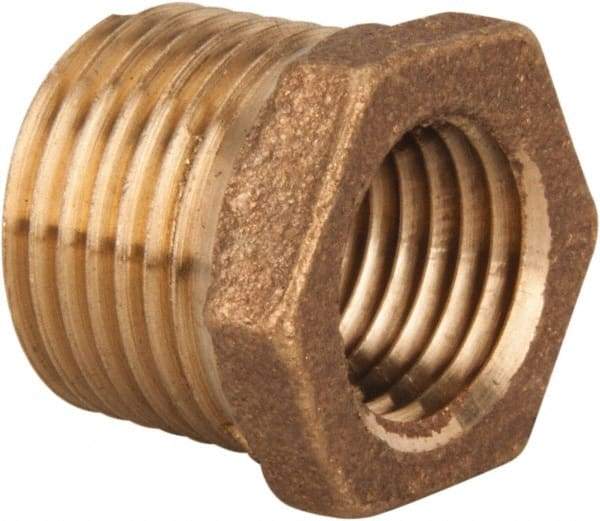 Legend Valve - Class 125, 3/8" Internal Pipe, Bronze Hex Bushing - MNPT x FNPT - Eagle Tool & Supply